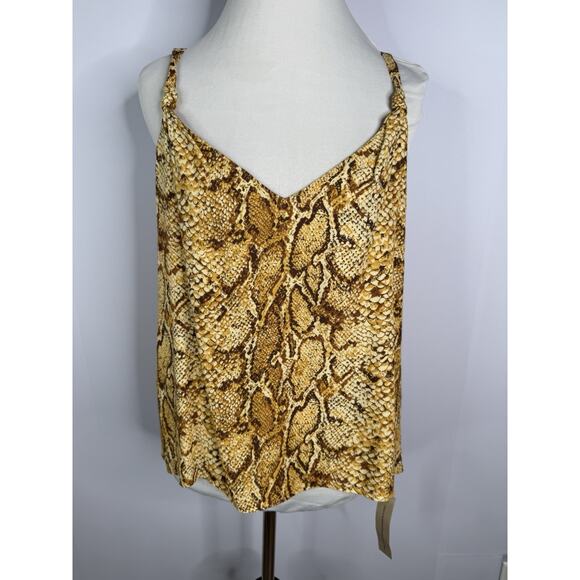 Reformation Tops - Reformation Rhodes Snake Python Print Animal Camisole Tank Top Sz M